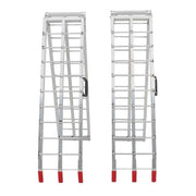 DURAFORCE 2pcs ATV UTV 7.5' Aluminum Folding Loading Ramps For Truck Motorcycle Lawn Mower