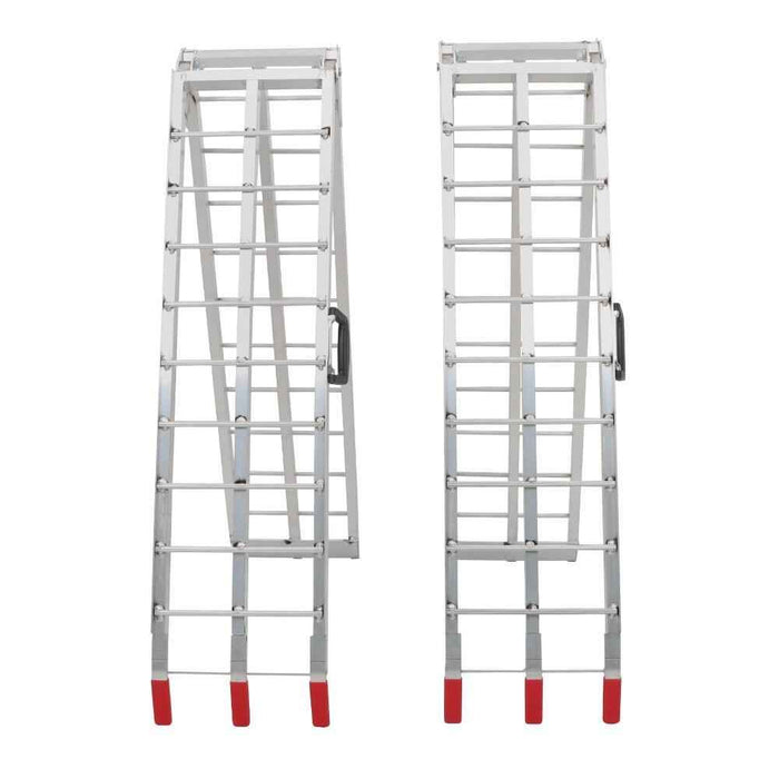 DURAFORCE 2pcs ATV UTV 7.5' Aluminum Folding Loading Ramps For Truck Motorcycle Lawn Mower
