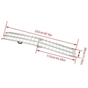 DURAFORCE 2pcs ATV UTV 7.5' Aluminum Folding Loading Ramps For Truck Motorcycle Lawn Mower
