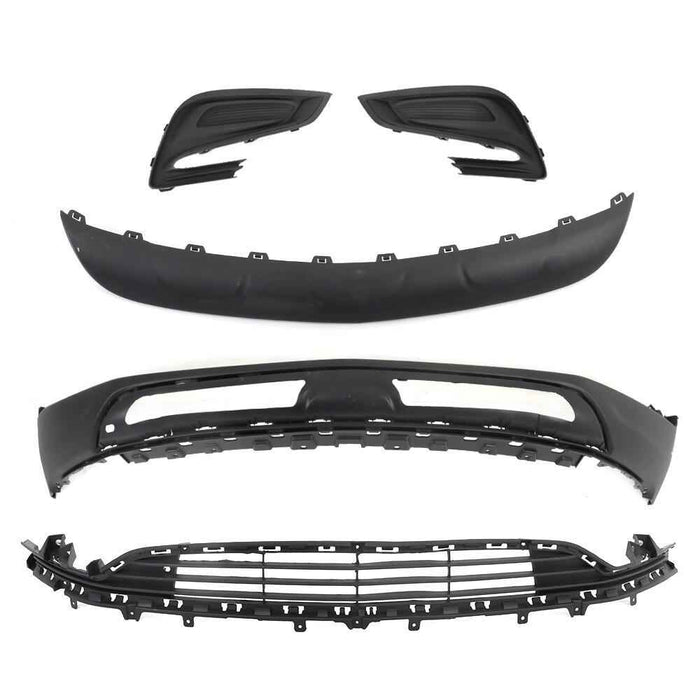 DURAFORCE For Buick Encore 2017-2022 Lower Bumper Cover Set+Lower Grilel+Fog Light Cover