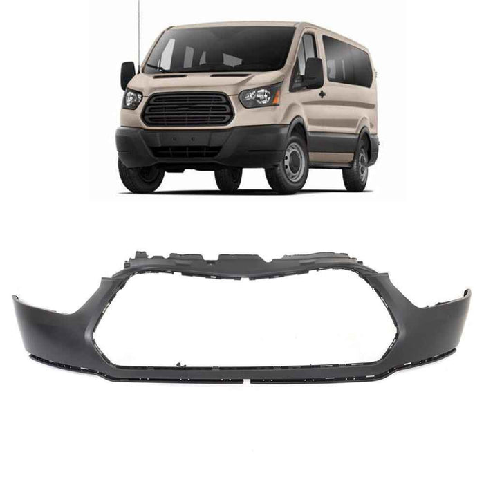 DURAFORCE Fit For 2015-2019 Ford Transit 150 250 350 Front Upper Bumper Cover ABS Plastic