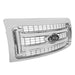 DURAFORCE Fit For 2009-2014 Ford F150 Front Upper Bumper Chrome Grille Horizontal Billet