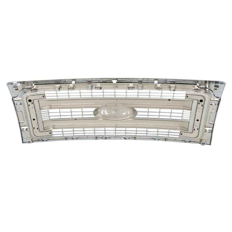 DURAFORCE Fit For 2009-2014 Ford F150 Front Upper Bumper Chrome Grille Horizontal Billet