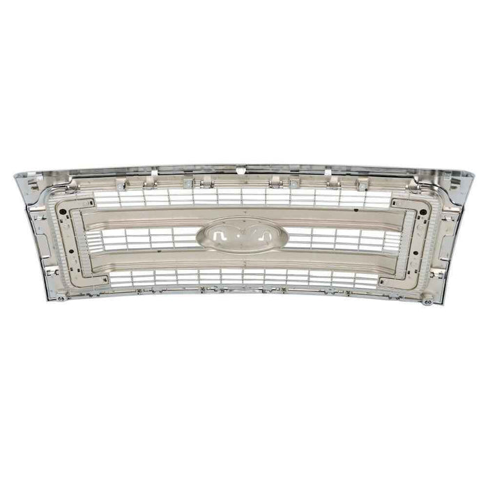DURAFORCE Fit For 2009-2014 Ford F150 Front Upper Bumper Chrome Grille Horizontal Billet