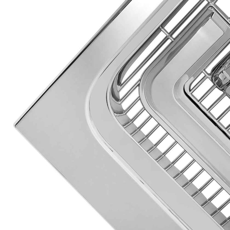 DURAFORCE Fit For 2009-2014 Ford F150 Front Upper Bumper Chrome Grille Horizontal Billet