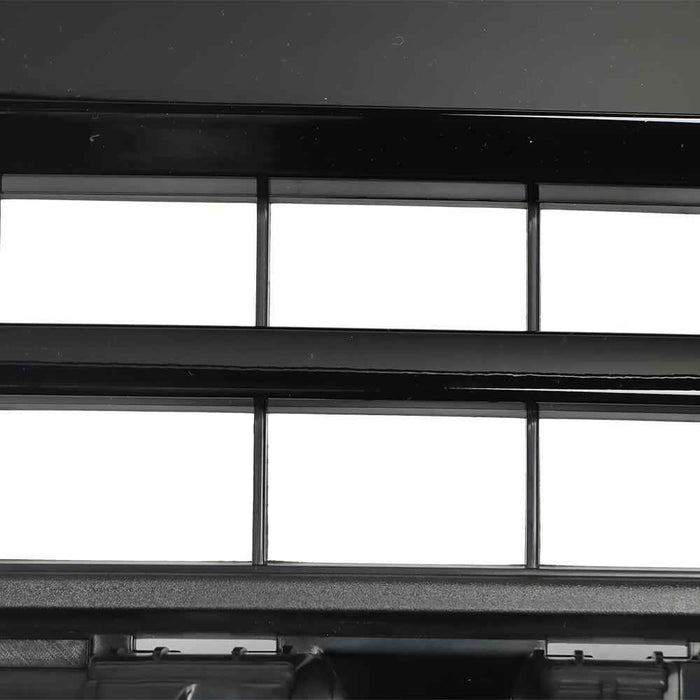 DURAFORCE Fit For 2018-2020 Ford F-150 XL XLT Front Upper Bumper Grille Glossy Black Grill