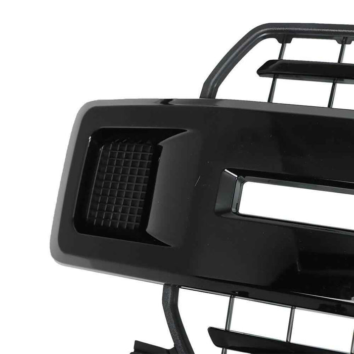 DURAFORCE Fit For 2018-2020 Ford F-150 XL XLT Front Upper Bumper Grille Glossy Black Grill