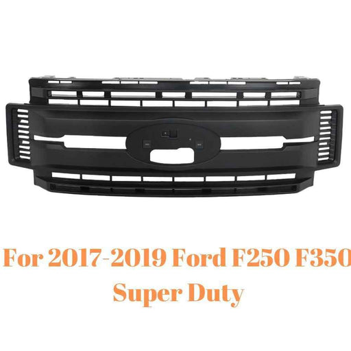 DURAFORCE Fit For 2017 2018 2019 Ford F250 F350 Super Duty Front Upper Matte Black Grille