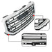 DURAFORCE Front Upper Grille For GMC Sierra 1500 16-2018 19 Chrome Grill Horizontal Billet