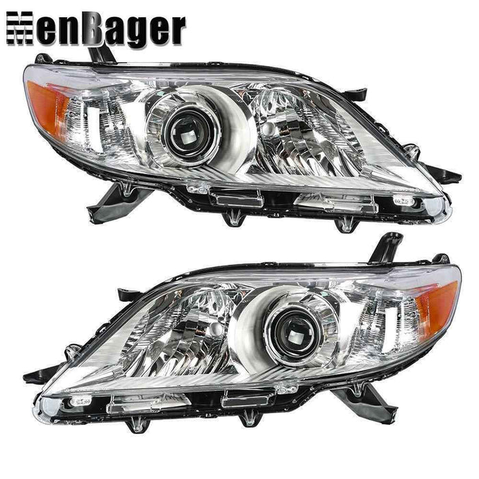 DURAFORCE Headlight Halogen Headlamps Assembly For 2011-2020 Toyota Sienna Right&Left Side