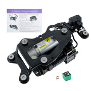 DURAFORCE Air Suspension Compressor w/Solenoid Valve Block For BMW X5 F15/F85 X6 F16/F86