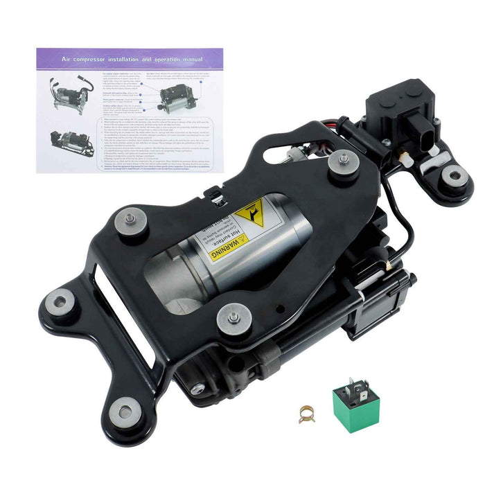 DURAFORCE Air Suspension Compressor w/Solenoid Valve Block For BMW X5 F15/F85 X6 F16/F86