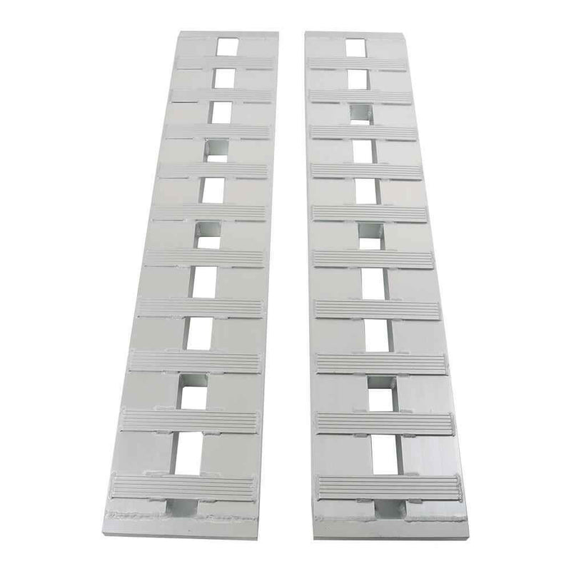 DURAFORCE 60''×12'' 2 Pcs Ramps Aluminum Ramps Car Trailer Truck Hook end 1 Pair