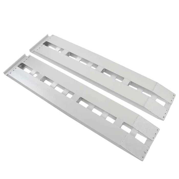 DURAFORCE 60''×12'' 2 Pcs Ramps Aluminum Ramps Car Trailer Truck Hook end 1 Pair