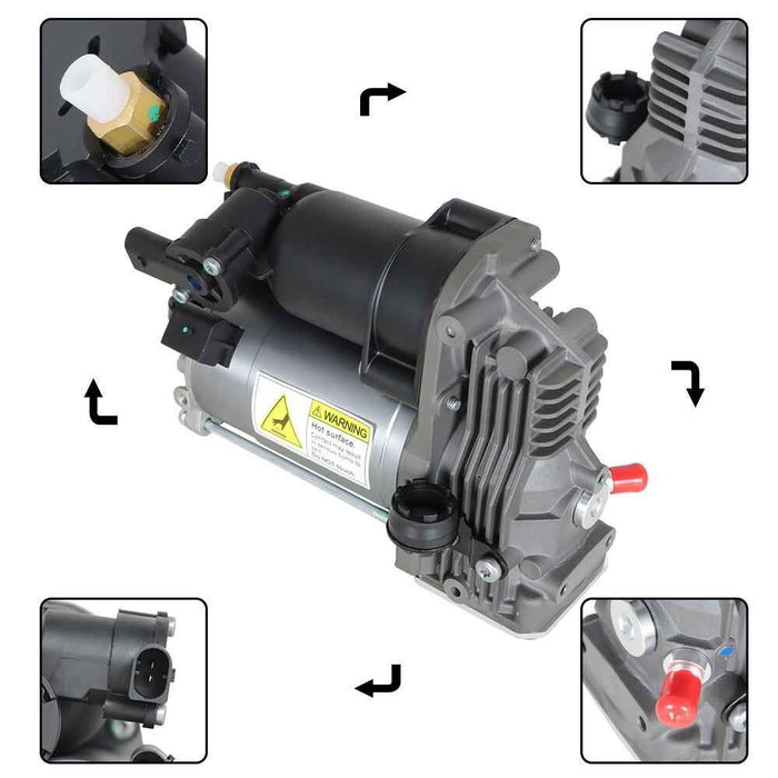 DURAFORCE Air Suspension Compressor Pump + Relay For Mercedes Benz GL450 4Matic 1663200104
