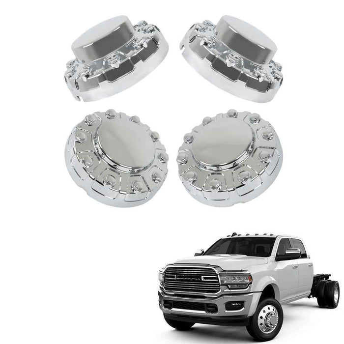 DURAFORCE 4Pcs Two Front&Two Rear Wheel Center Hub Caps For Dodge Ram 4500 5500 2019-2021
