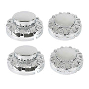 DURAFORCE 4Pcs Two Front&Two Rear Wheel Center Hub Caps For Dodge Ram 4500 5500 2019-2021