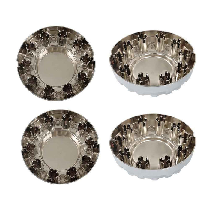 DURAFORCE 4Pcs Two Front&Two Rear Wheel Center Hub Caps For Dodge Ram 4500 5500 2019-2021