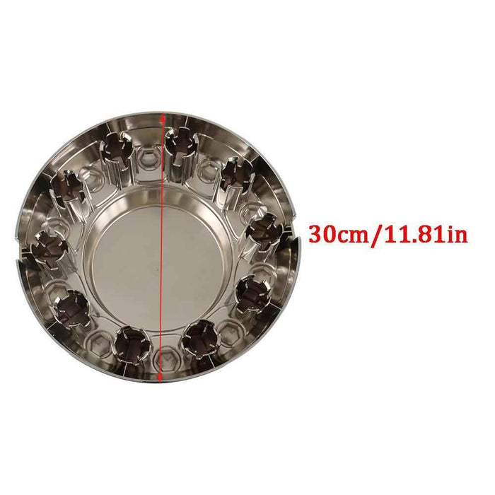 DURAFORCE 4Pcs Two Front&Two Rear Wheel Center Hub Caps For Dodge Ram 4500 5500 2019-2021