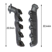 DURAFORCE For 2000/2001/2002-2013 Ford F-Series E350 E450 6.8L LH+RH Exhaust Manifold Set