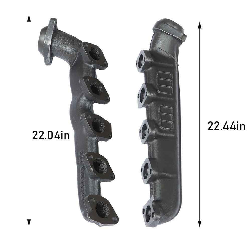 DURAFORCE For 2000/2001/2002-2013 Ford F-Series E350 E450 6.8L LH+RH Exhaust Manifold Set