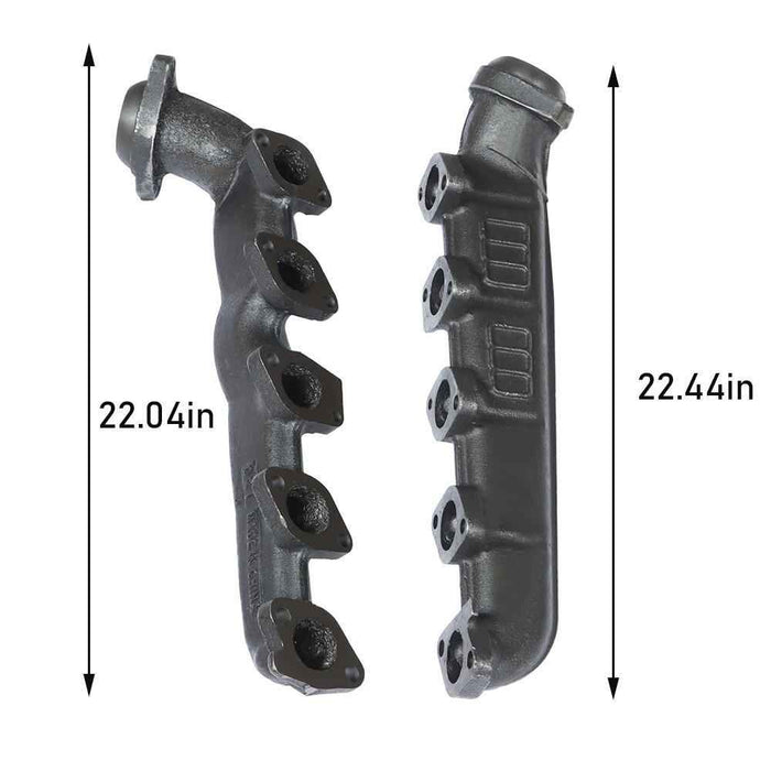 DURAFORCE For 2000/2001/2002-2013 Ford F-Series E350 E450 6.8L LH+RH Exhaust Manifold Set