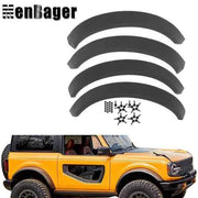 DURAFORCE For 2021-2024 Ford Bronco 44" Length 5" Width Wheel Lip Fender Flares Textured
