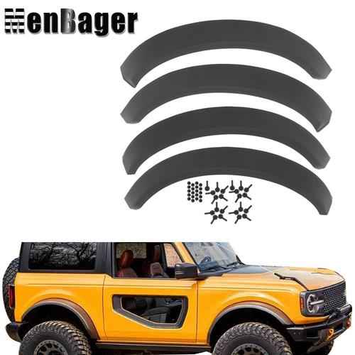 DURAFORCE For 2021-2024 Ford Bronco 44" Length 5" Width Wheel Lip Fender Flares Textured