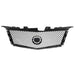 DURAFORCE Front Bumper Upper Grille Grill Assembly For 2008-2013 Cadillac CTS Gloss Black