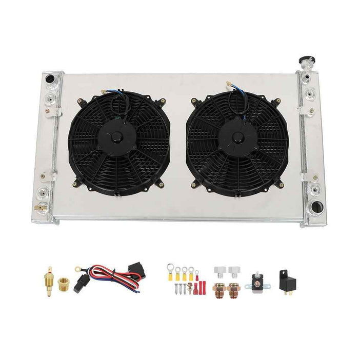 DURAFORCE 3Row Radiator+Shroud+Electric Fan For 1988-99 Chevy GMC C/K 1500 2500 3500