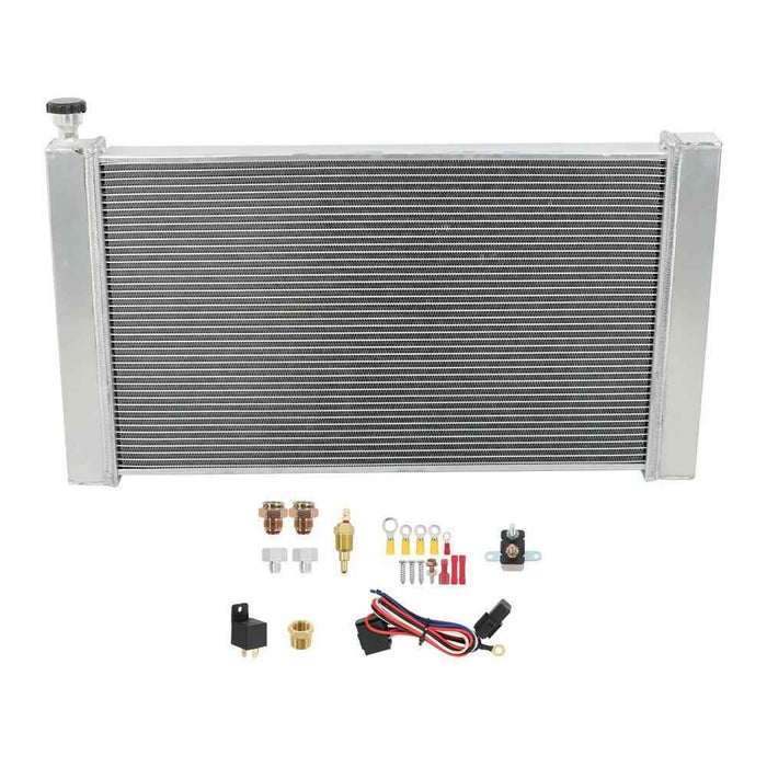 DURAFORCE 3Row Radiator+Shroud+Electric Fan For 1988-99 Chevy GMC C/K 1500 2500 3500