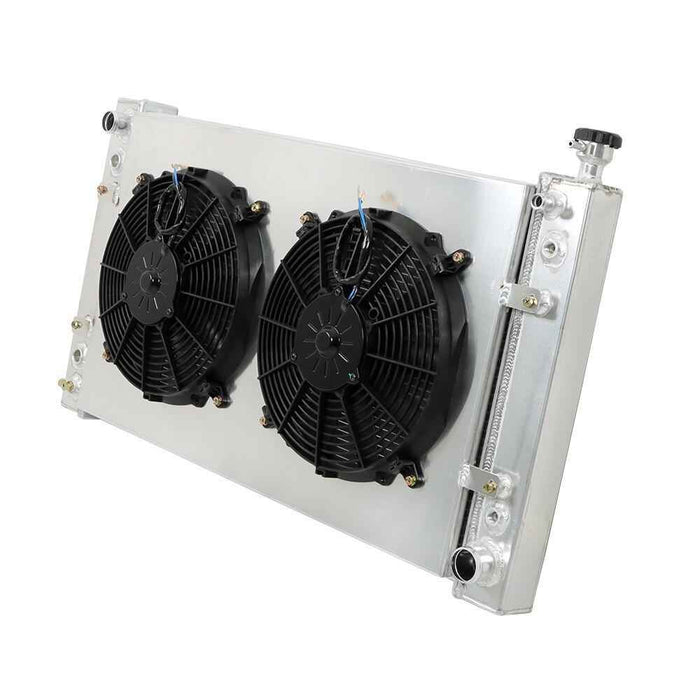 DURAFORCE 3Row Radiator+Shroud+Electric Fan For 1988-99 Chevy GMC C/K 1500 2500 3500