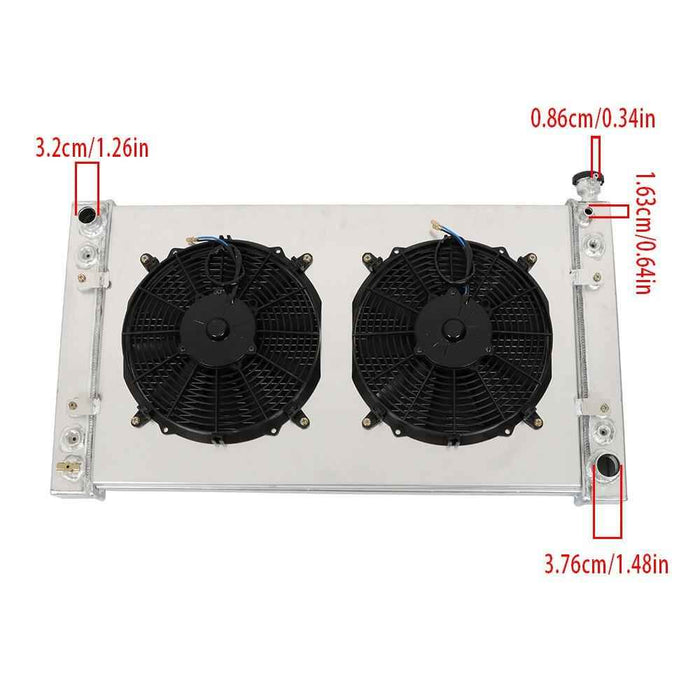 DURAFORCE 3Row Radiator+Shroud+Electric Fan For 1988-99 Chevy GMC C/K 1500 2500 3500
