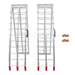 DURAFORCE For Truck Motorcycle Lawn Mower 2pcs ATV UTV 7.5' Aluminum Folding Loading Ramps