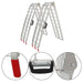 DURAFORCE For Truck Motorcycle Lawn Mower 2pcs ATV UTV 7.5' Aluminum Folding Loading Ramps