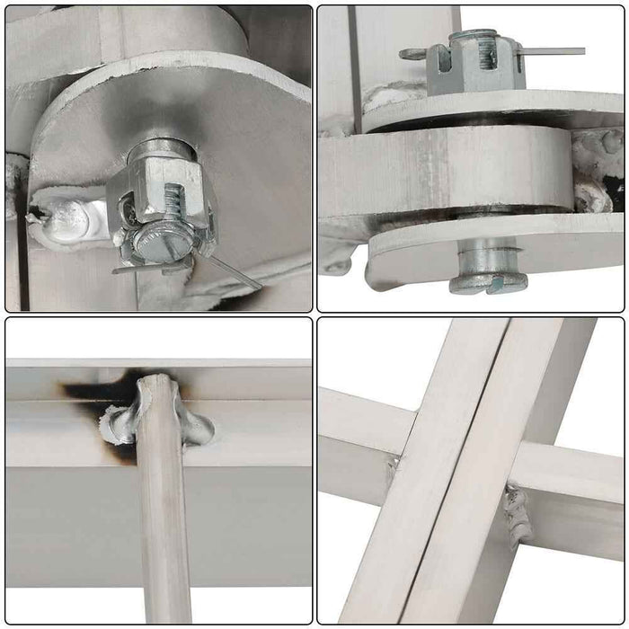 DURAFORCE For Truck Motorcycle Lawn Mower 2pcs ATV UTV 7.5' Aluminum Folding Loading Ramps