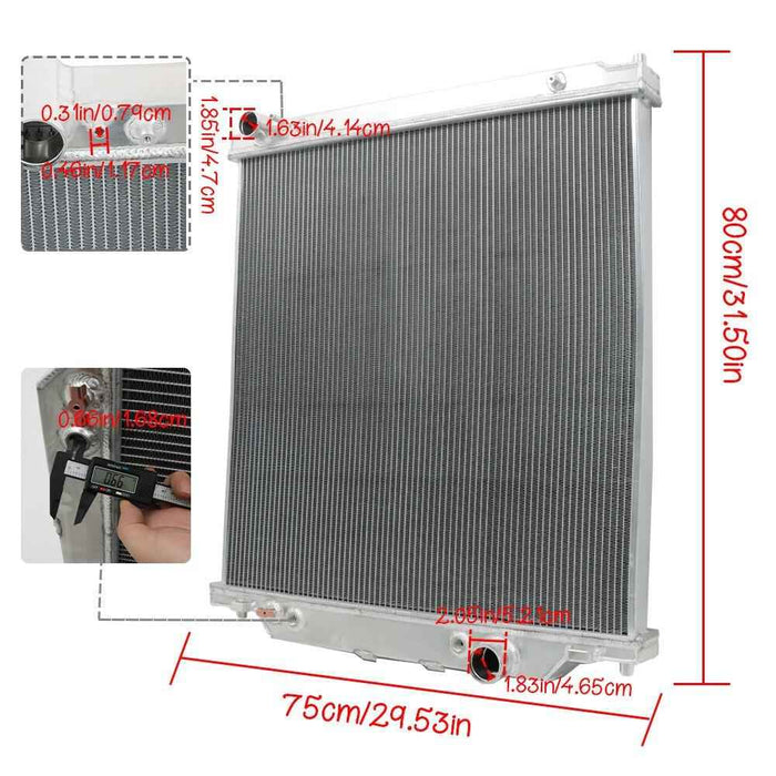 DURAFORCE For 2003-2007 Ford F250 F350 F450 6.0L Powerstroke 3 Row Aluminum Radiator AT