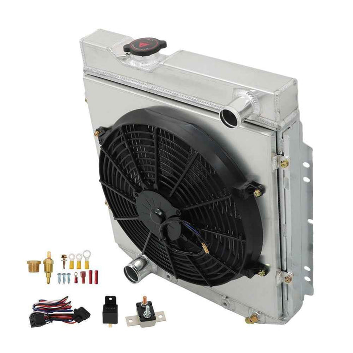 DURAFORCE Radiator+Shroud Fan 3 Row For Falcon Ranchero Mustang 1960-66 Comet 1961-65 AT
