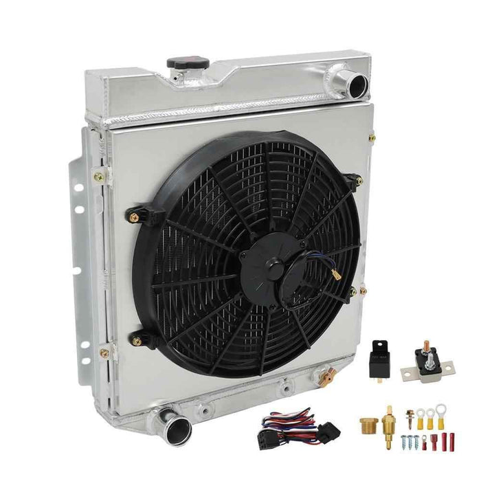 DURAFORCE Radiator+Shroud Fan 3 Row For Falcon Ranchero Mustang 1960-66 Comet 1961-65 AT
