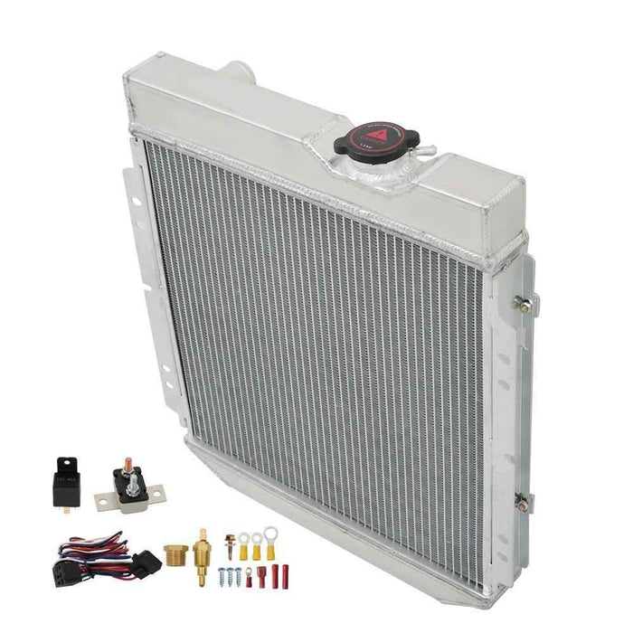 DURAFORCE Radiator+Shroud Fan 3 Row For Falcon Ranchero Mustang 1960-66 Comet 1961-65 AT