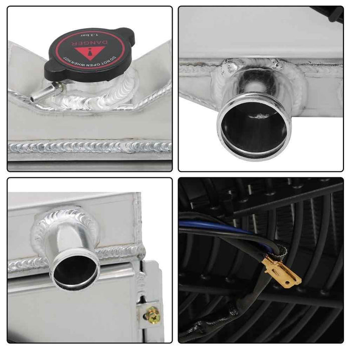 DURAFORCE Radiator+Shroud Fan 3 Row For Falcon Ranchero Mustang 1960-66 Comet 1961-65 AT