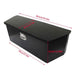 DURAFORCE 35Inch BLACK STEEL TRAILER TONGUE TOOL BOX 35'' x 12.2'' x 11.8''FOR UNIVERSAL