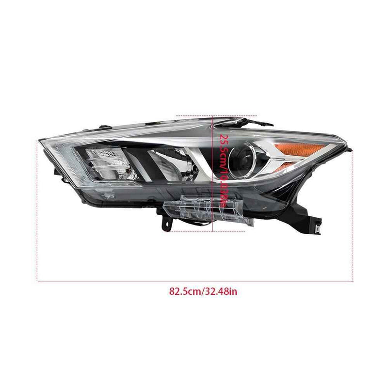 DURAFORCE Headlight Headlamp For 2016-2018 Nissan Maxima W/O Bulbs Driver&Passenger Side