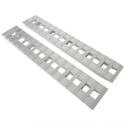 DURAFORCE NEW 84" x14" Aluminum Ramps 2 Pcs 6000Lbs Car Trailer Truck Hook End