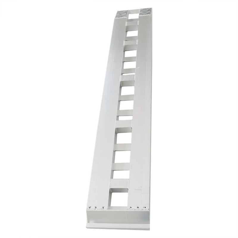 DURAFORCE NEW 84" x14" Aluminum Ramps 2 Pcs 6000Lbs Car Trailer Truck Hook End