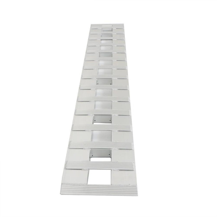 DURAFORCE NEW 84" x14" Aluminum Ramps 2 Pcs 6000Lbs Car Trailer Truck Hook End