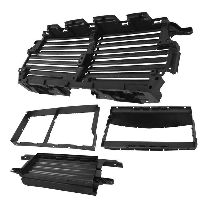 DURAFORCE Upper＋Lower Radiator Grille Shutter Assembly W/o Motor Fit For 18-20 Ford F150