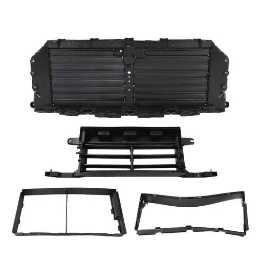 DURAFORCE Fit For 21-23 Ford F150 Upper＋Lower Radiator Grille Shutter Assembly W/o Motor