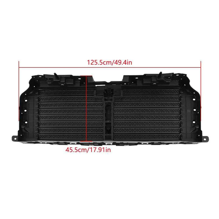DURAFORCE Fit For 21-23 Ford F150 Upper＋Lower Radiator Grille Shutter Assembly W/o Motor