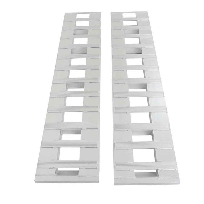 DURAFORCE 72"×14" Aluminum Ramps Car Trailer Truck Hook End 2 Pcs 6500Lbs 6FT